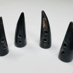 Ox horn buttons